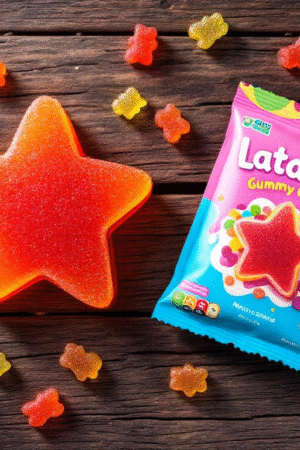 1KG Gummy Star - Mixed Flavours / Colours